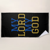 主よ聖書的 ビーチタオル (正面)