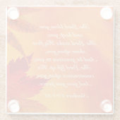 主よ賛美お前紅葉 ガラスコースター (裏面)