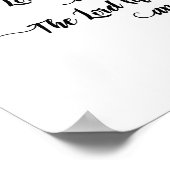 主よ賛美とあなたの芸術プリント ポスター (角)