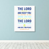 主よ賛美とあなた保は数の6:24-26 キャンバスプリント (インサイチュ (ウッドフロア))