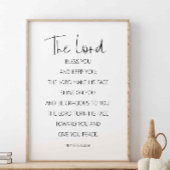 主よ賛美とあなた保は数の6:24-26 ポスター