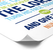 主よ賛美とあなた保は数の6:24-26 ポスター (角)