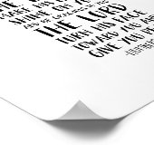 主よ賛美とあなた保は数の6:24-26 ポスター (角)