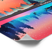 主よ賛美よ数6:24-26冬の湖 ポスター (角)