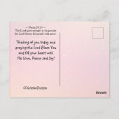 主よ賛美よ数6:24-26冬の湖 ポストカード (裏面)