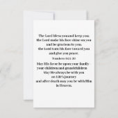 主よ賛美よ祈りの言葉 サンキューカード (裏面)