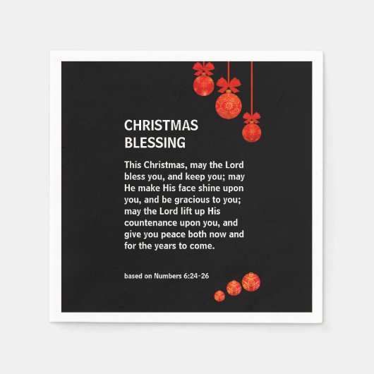 主よ賛美よ6聖降誕祭パーティー スタンダードカクテルナプキン (正面)