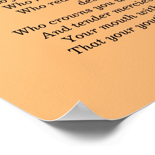 主よ賛美よ、わが魂 ポスター (角)