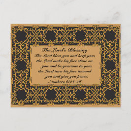 主よ賛美よ、数数6:24、ケルトデザイン ポストカード