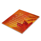 主よ賛美よ、数6:24-26、紅葉 タイル (側面)