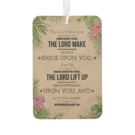 主よ賛美よ、6:24-26 カーエアーフレッシュナー