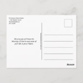 主よ賛美り |数値6賛美の数 ポストカード (裏面)