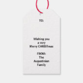 主よ、あなた賛美が六聖降誕祭を数えよ ギフトタグ (裏面)