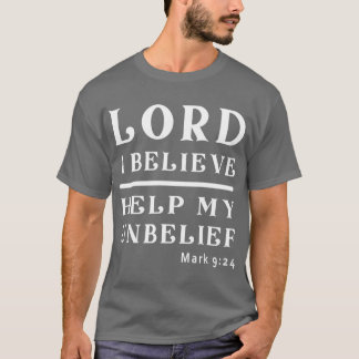 主よ、信じております。わたしの不信を助けてください少年 Tシャツ