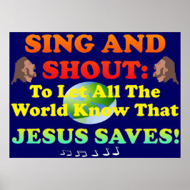 主よ、全世界に向かって賛美を歌い叫ぶ！ ポスター