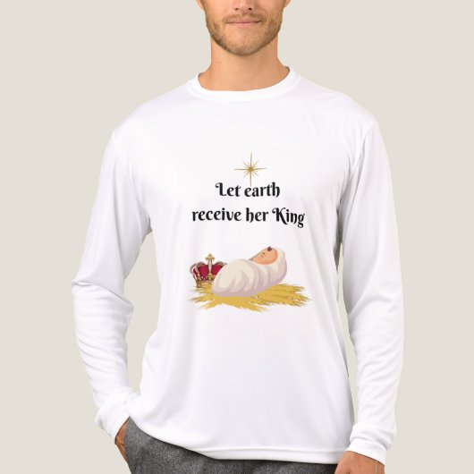 主よ、地上においでください トライブレンドTシャツ (正面)