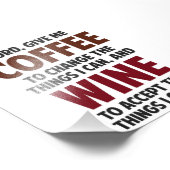 主よ、私与えのコーヒーとワイン フォトプリント            (角)