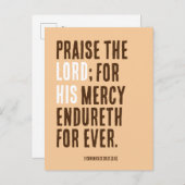 主をたたえる – 感謝祭の日パーティー- インビテーションポストカード (正面/裏面)