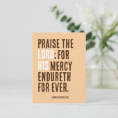 主をたたえる – 感謝祭の日パーティー- インビテーションポストカード (スタンド正面)