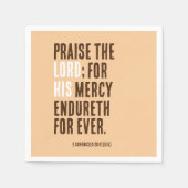 主をたたえる – 感謝祭の日パーティー- スタンダードカクテルナプキン (正面)