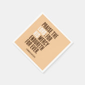 主をたたえる – 感謝祭の日パーティー- スタンダードカクテルナプキン (角)