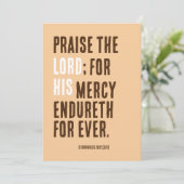 主をたたえる – 感謝祭の日パーティー- 招待状 (スタンド正面)