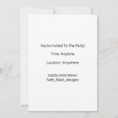 主をたたえる – 感謝祭の日パーティー- 招待状 (裏面)