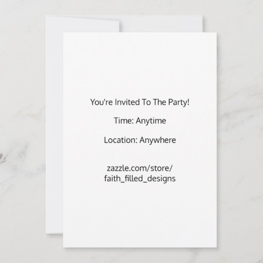 主をたたえる – 感謝祭の日パーティー- 招待状 (裏面)