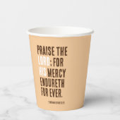 主をたたえる – 感謝祭の日パーティー- 紙コップ (裏面)