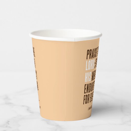 主をたたえる – 感謝祭の日パーティー- 紙コップ (右)