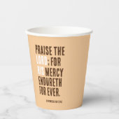 主をたたえる – 感謝祭の日パーティー- 紙コップ (正面)