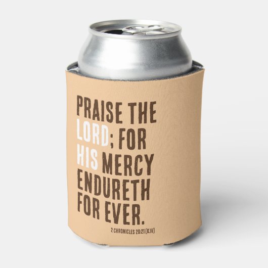 主をたたえる – 感謝祭の日パーティー- 缶クーラー (缶正面)