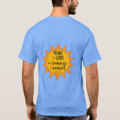 主をほめたたえよ 日の出から日の入りまで 主をほめたたえよ Tシャツ (裏面)