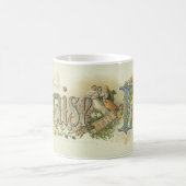 「主をほめたたえる」ヴィンテージ・クリスチャン・アート コーヒーマグカップ (中央)