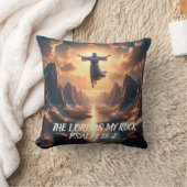 主を仰ぐイエスは私の岩である クッション (ブランケット)