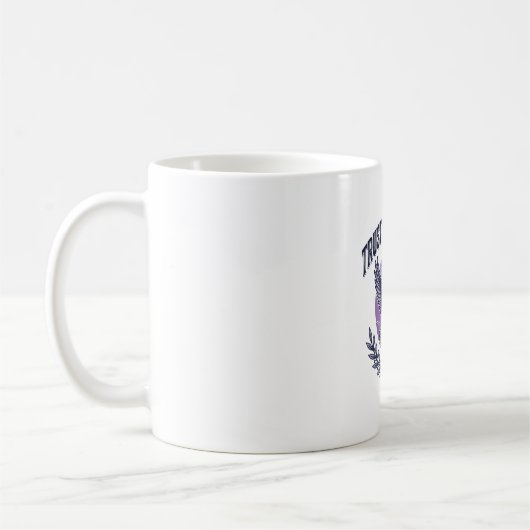 主を信じる鳩のキリスト教Tシャツデザイン_1 コーヒーマグカップ (左)
