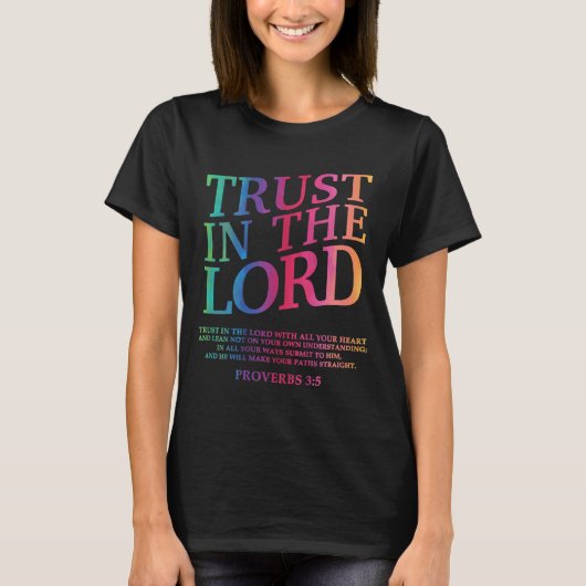 主を信じる キリスト教 イエスキリスト 神 姉妹 兄弟 Tシャツ (正面)