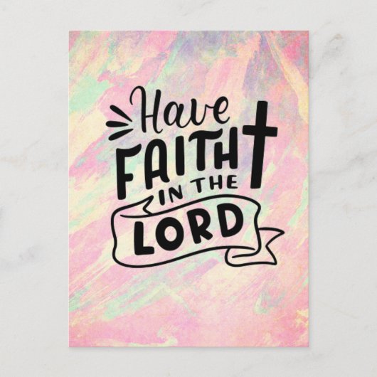主を信じる ポストカード (正面)