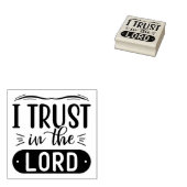 主を信頼するキリスト教の宗教引用文 ラバースタンプ (押印)