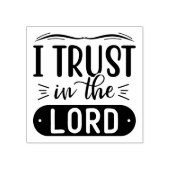 主を信頼するキリスト教の宗教引用文 ラバースタンプ (インプリント)