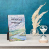 主を信頼する箴言聖書の詩篇看板 5x7 フォトプラーク (側面)