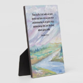 主を信頼する箴言聖書の詩篇看板 5x7 フォトプラーク (側面)