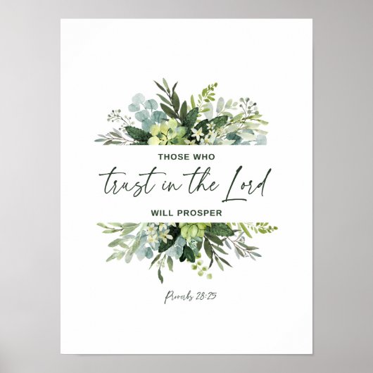 主を信頼する者はポスターを提出する ポスター (正面)