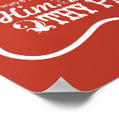 主を信頼する – オレンジ色のポスター ポスター (角)