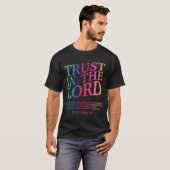 主を信頼する キリスト教 イエス・キリスト 神 姉妹 兄弟 Tシャツ (正面フル)