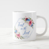 主を信頼する ジャンボコーヒーマグカップ (右)