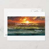 主を信頼する 霊感 ポストカード (正面/裏面)