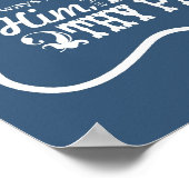 主を信頼する – 青いポスター ポスター (角)