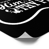 主を信頼する – 黒いポスター ポスター (角)