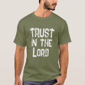 主を信頼するQRコード 神は忠実なり Tシャツ (正面)